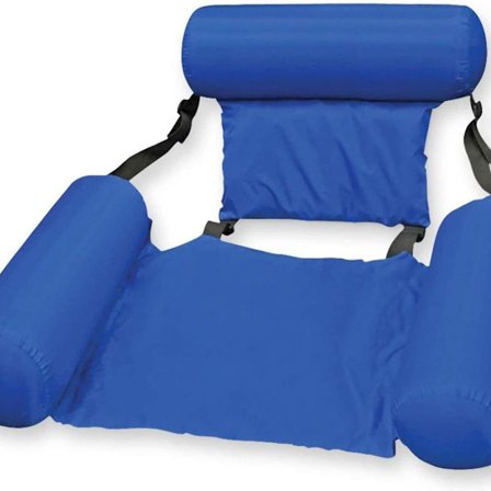 Oppblåsbar svømmemadrass, vannhengekøye solseng svømmebasseng solseng KLB