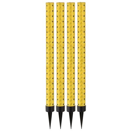 Ekstra Lange Isfontæner Guld 4-pak