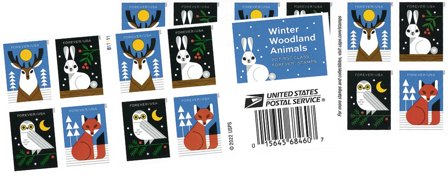 USA - Dyr i vinterskoven - Postfrisk hæfte 20v