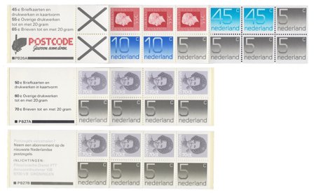 Holland 1981-1985 - Frimærkehæfte NVPH PB 26a + 27a-b - Postfrisk