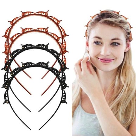 (4-pakkia) Hair Aid Pannanyörit, hiuspinnit Hiusmuotoilutarvikkeet, hiustarvikkeet