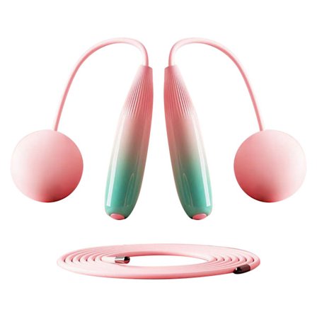 Tau uten tau Praktisk ABS PVC Sikker taufri hoppetau for trening Gradientert rosa