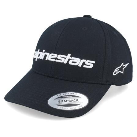 Alpinestars - Černá adjustable Kšiltovka - Linear Wordmark 2.0 Hat Black/White Adjustable @ Hatstore