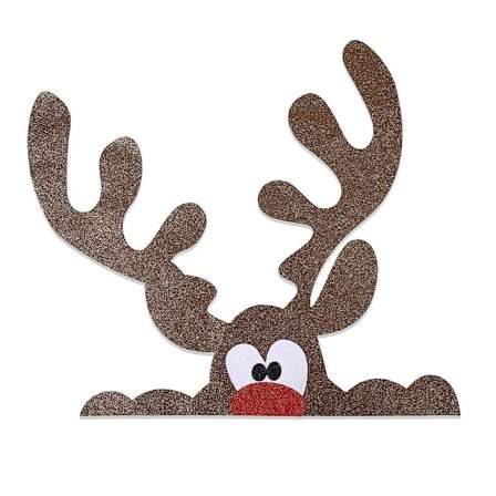 Julemanden Sjov Nyhed Snemand Julemand Elg Vægsticker DIY Dør Vindue Stickers Ferie Party Julepynt