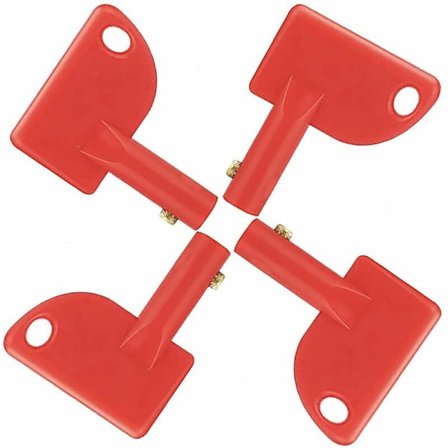 4-pack reservnycklar för batterifrånskiljare, universella för bil, lastbil, husbil och ATV