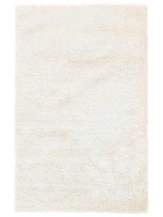 Hochflorteppich Einfarbig Luxe Shaggy Weiß Klein Oeko-Tex
