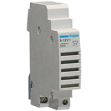 Hager SU214 Summer för montage i normcentral 12 V, Elfördelning & strömförsörjning