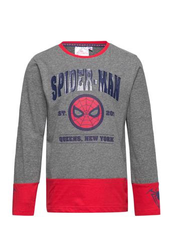Long-Sleeved T-Shirt T-shirts Long-sleeved T-shirts Harmaa Spider-man