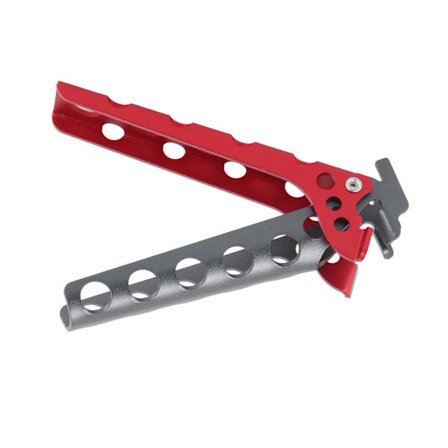 Hot Pot Pan Griber Clips Aluminium Legering Anti Skoldning Tænger Bærbar Kogegrej Holder til Camping Sort Rød