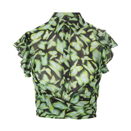 Msgm - Blusar - Grön - Dam - Storlek: 3xs, Dam, Storlek: 3XS