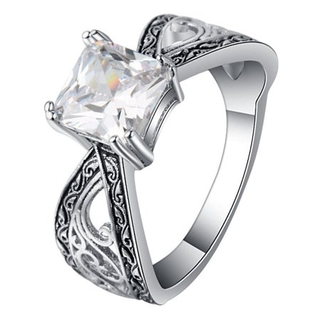 14K VIT Guld Filled gulddoublé Ring