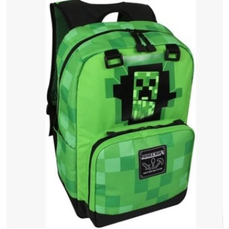 Minecraft Creeper Ryggsäck Skolväska Barn Pojkar Present