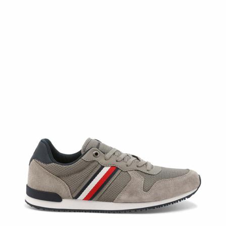 Tommy Hilfiger Sneakers , Grijs , Heren , Maat: 43 EU