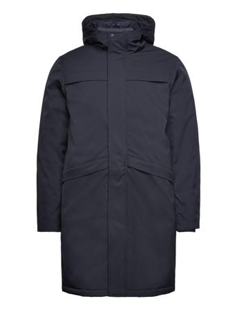 Cfolik 0043 Long Winter Jacket Parkas Jakke Marineblå Casual Friday*Betinget Tilbud