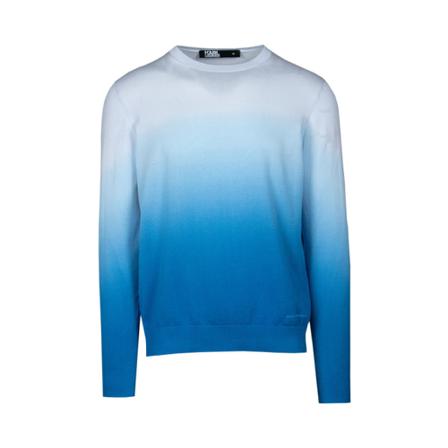 Karl Lagerfeld, Pull Blauw, Heren, Maat:L,Katoen