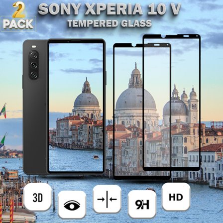 2-Pack SONY XPERIA 10 V Näytönsuoja - Karkaistu Lasi 9H - Super laatu 3D