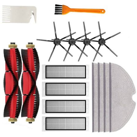 Reservedeler til robotstøvsuger - Hovedsidebørste, Filter for S5 S502-00 S502-02 Max S6 MaxV Pure E4 E5