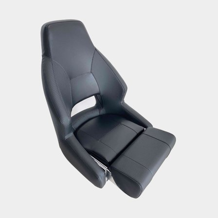 Boat seat ESM RM52 Flip-Up, 52 x 70 x 60 cm, with flip-up seat, black