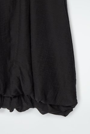 COS Bubble-Hem Mini Dress in Black - Women