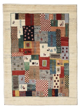 Small Gabbeh Persia Fine Rug 107X144 Wool