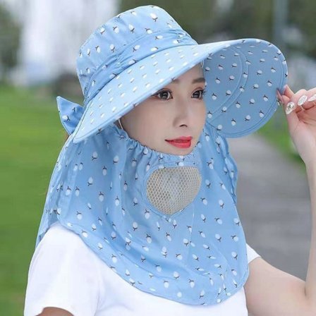 Solhatt Kvinnlig Sommarhatt Cover Ansikte Andningsbar Solhatt Helmatta