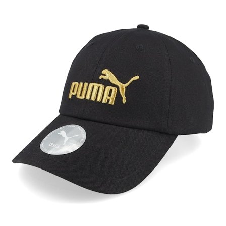 Puma - Black unconstructed Czapka Z Daszkiem - Essential No.1 Logo Bb Cap Black Dad Cap @ Hatstore
