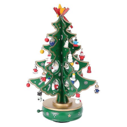 Spilledåse Juletræ Træ 12cm H 100stk[D]