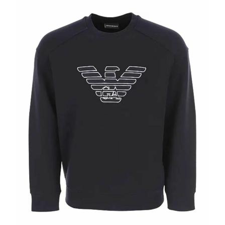 Emporio Armani Sweatshirts Hoodies Blå, Herre