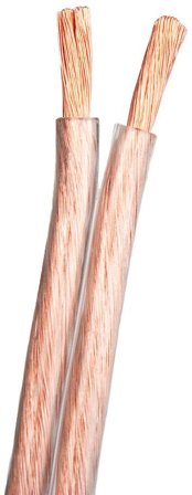 SUPRA 2000000089 Högtalarkabel 0,127 mm, syrefria kopparkardeler 2x2.5, transparent, 600 m, Anslutningsdon & kablar