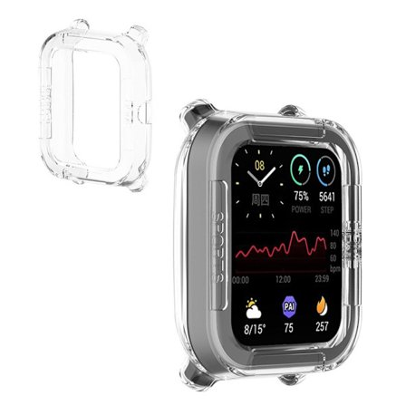 Amazfit GTS 2 Mini / Pop pro yksinkertainen TPU-suojus - Läpinäkyvä Valkoinen