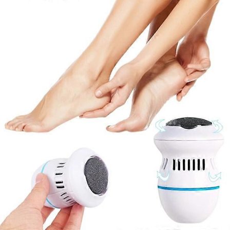 Elektrisk fotfil/fot slipmaskin - pedikyr vit