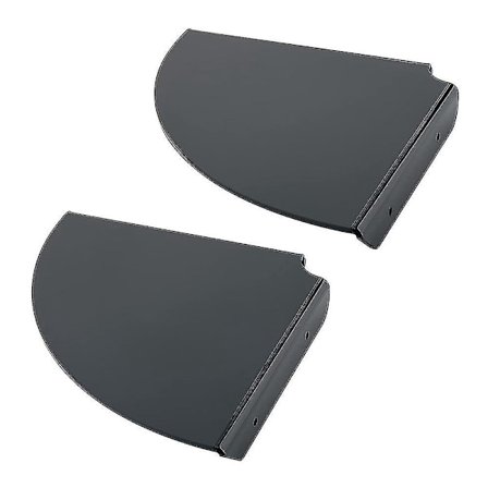 2 st Akrylhörnhylla Flytande Väggförvaringsdisplayhållare, svart