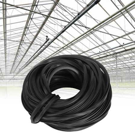Sort drivhus gummiliste kabel drivhus tilbehør forsyninger til glasforsegling 10m