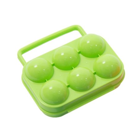 Grid Egg Oppbevaringsboks Bærbar Plast Egg Holder Container Organizer for Utendørs Reise Camping Piknik Egg for Case 6