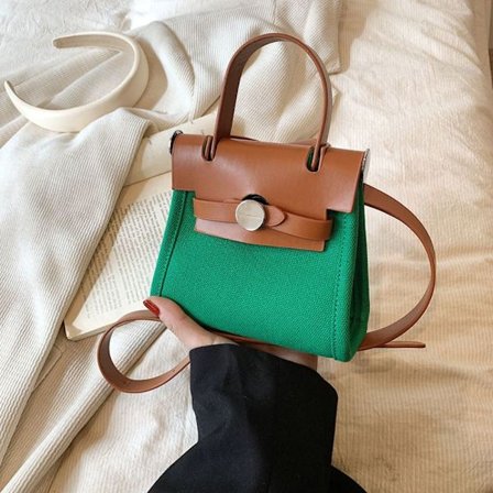 Håndvesker Underarm Veske BRUN-GRØNN BRUNN-GRØNN