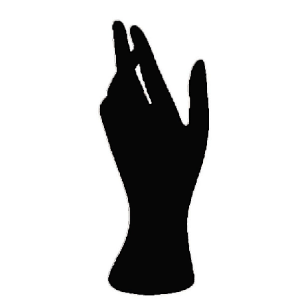 Stående finger ring skyltdocka hand