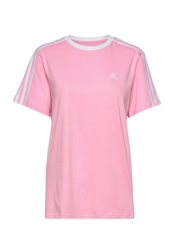 Essentials 3-Stripes T-Shirt T-shirt Top Lyserød Adidas Performance