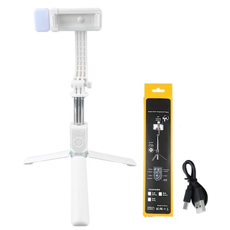Selfie Stick Telefon Tripod Bluetooth Knap Teleskopisk Alt-i-Én Telefon Tripod Stativ til Vlog Live Streaming