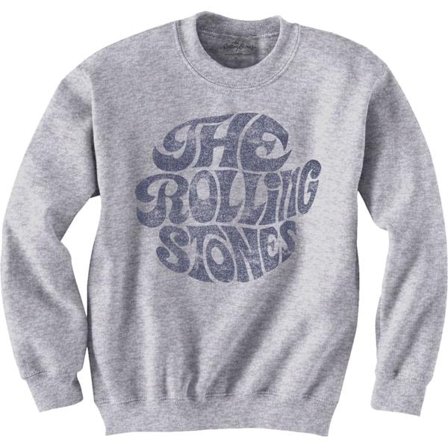 The Rolling Stones Unisex Vuxen 70-tals Logotyp Sweatshirt XS Grå