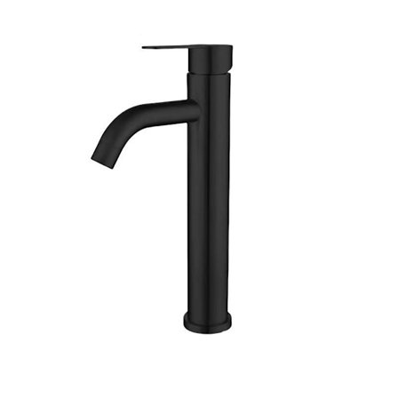 Blandebatteri for servant over benk, servantbatteri, høyt kaldtvannsbatteri, matt svart