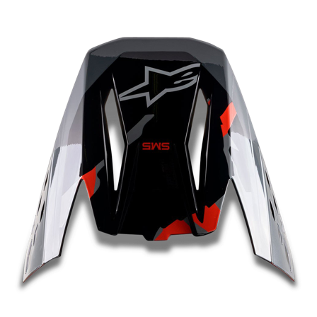 Frontino Alpinestars SM5 Rover Antracite-Rosso Fluo-Grigio Camo