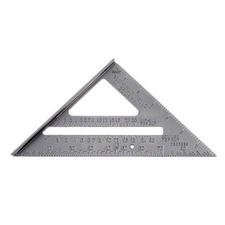 Mätning Verktyg Snickare Rak Linjal Aluminium Legering Speed Protractor Gering 3 Right Angles Scriber
