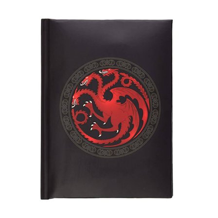 Targaryen Anteckningsbok: Ljuseffekt, A5, 120 sidor, GOT