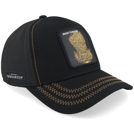 New Era - Musta trucker Lippis - House Of The Dragons Iron Throne Black A-frame Trucker @ Hatstore