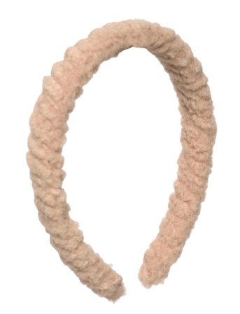 Furry Headband Beige Pipol's Bazaar