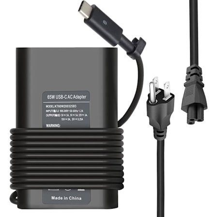 2025 Uusin malli 65W USB C -laturi, yhteensopiva Dell Latitude 5420 5520 5320 7420 7430 7400 7370 7390 7275 7285, XPS 13 7390 kanssa
