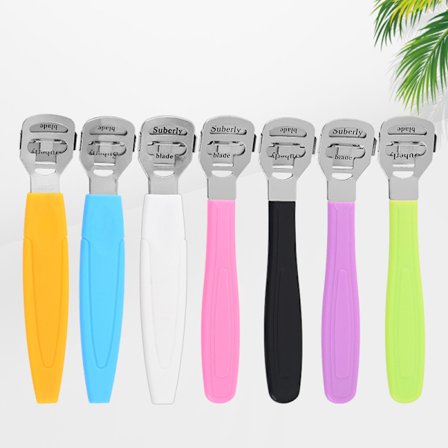 Set med 7 fotrasp, hornhinnkutter, fotrasp, fotfil, pedikyrskalpell, hälhård hud, död hud