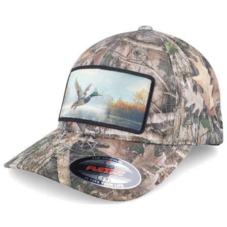 Hunter - Camo flexfit Kasket - Big Duck Wide Timber Kanati Camo Pattern Flexfit @ Hatstore