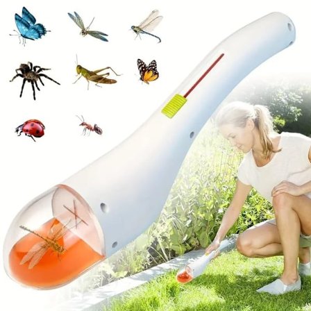 BugView Snabbavlossningsverktyg för att fånga insekter och förstoringsglas för spindlar, barn och vuxna Mini INSECT/myror/insektsfångare