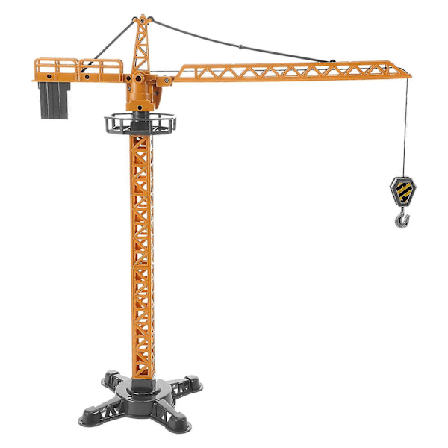 Die-Cast Byggelegetøj Kranbil Legetøj Miniature Die-Cast Bil Legetøj Tårnkran Model til Børn Byggeplads Legetøjstilbehør